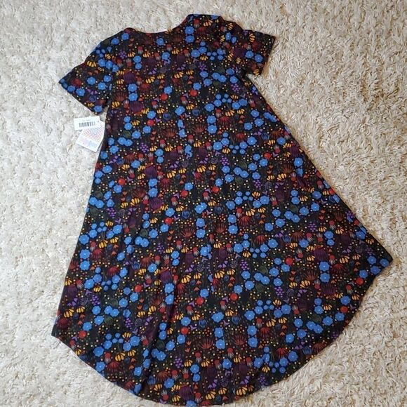 LULAROE Folk Art Print Carly Dress - Picture 6 of 6